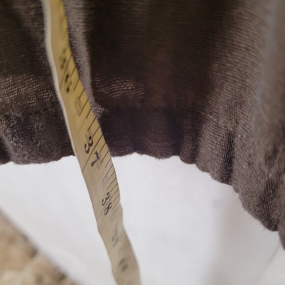 Limelight Brown Embroidered Split Hem Tunic Top Medium Lagenlook Boho Pakistan - Picture 10 of 10